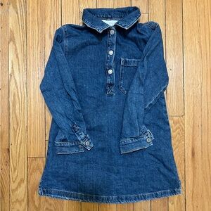 Zara Blue Denim Button-Up Shirt